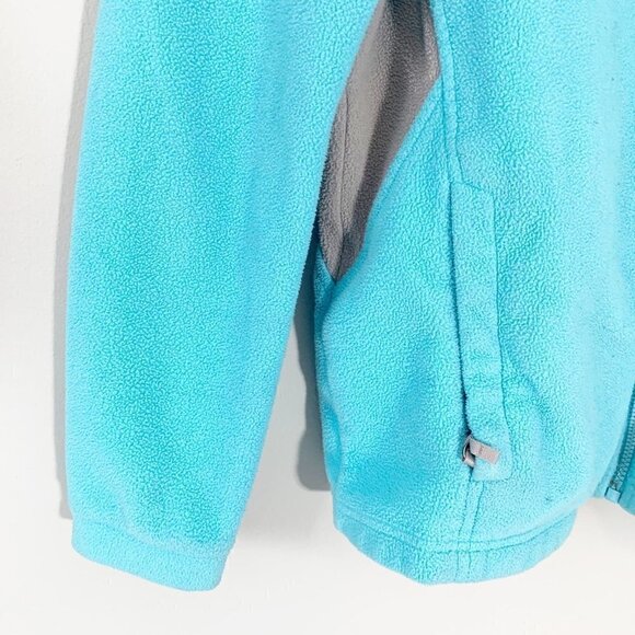 The North Face blue long sleeve fleece full zipper lightweight jacket - Picture 2 of 9
